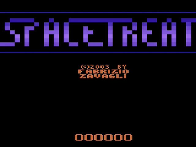 Space Treat (Homebrew) — Title screen
